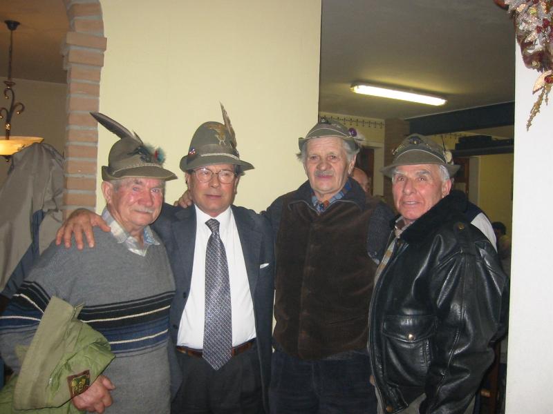 il Presidente Ivo con i Veci Zobbi Reglioni Colombari