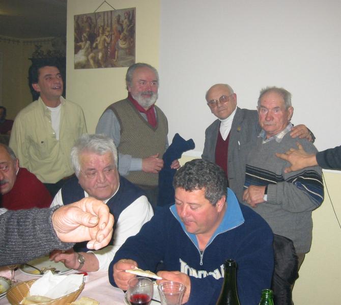 Piero Sassi  e Spalanzani con il vecio Dante